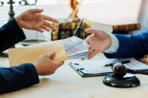 illustration showing state government holding unclaimed money records over time